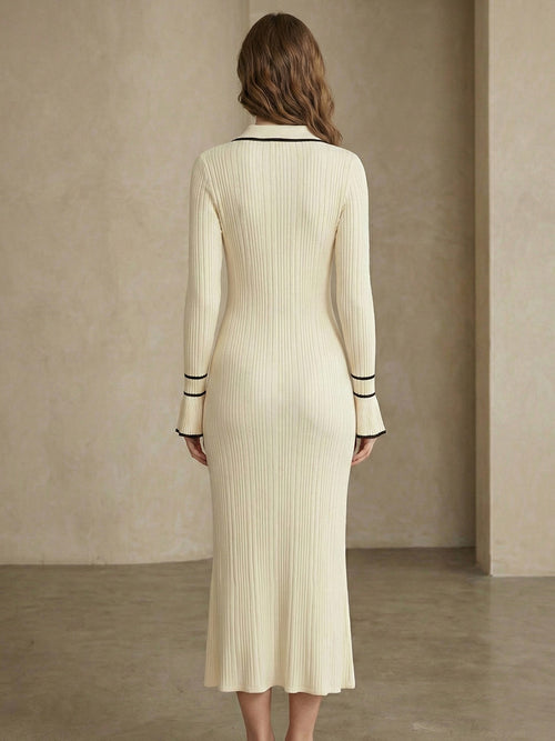 Nola-Rib Knit Dress