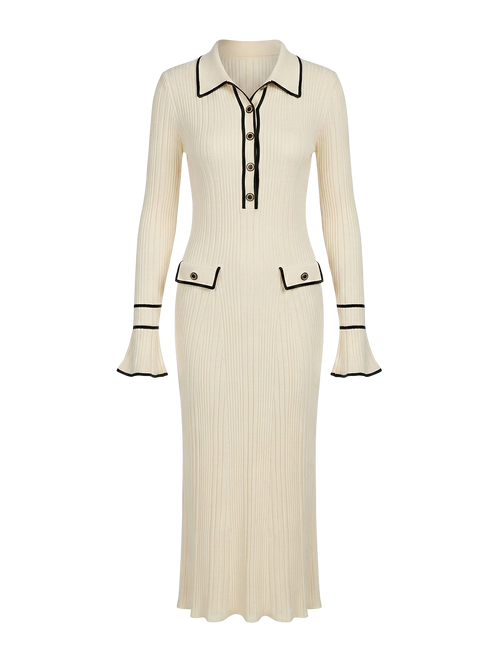 Nola-Rib Knit Dress