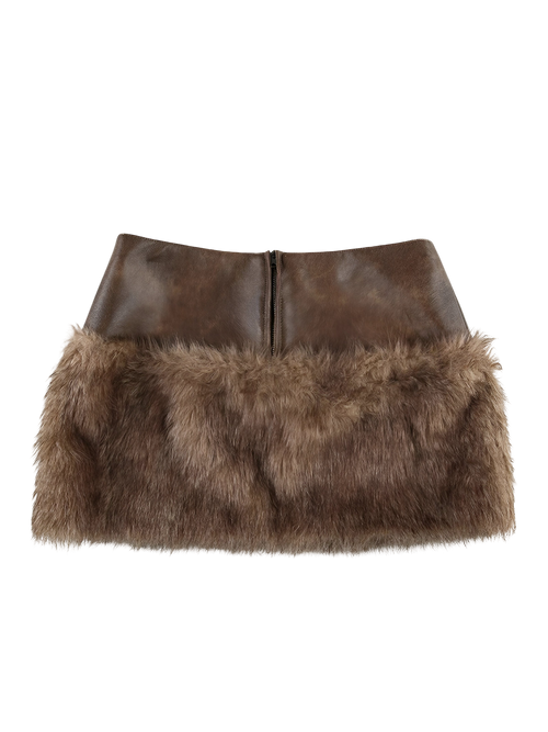 Nola-Luxe Fur Skirt