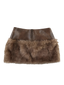 Nola-Luxe Fur Skirt