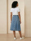 Sera–Denim Aline Skirt - Vessita
