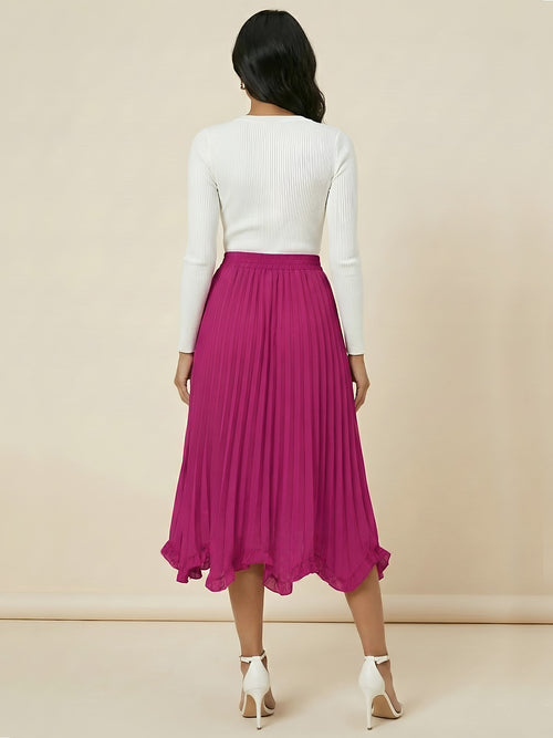 Selia–Flow Pleat Skirt - Vessita