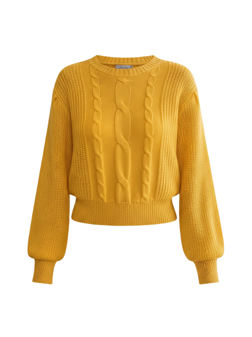 Nola–Bright Knit Pullover - Vessita