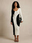 Lira–Elegant Striped Dress