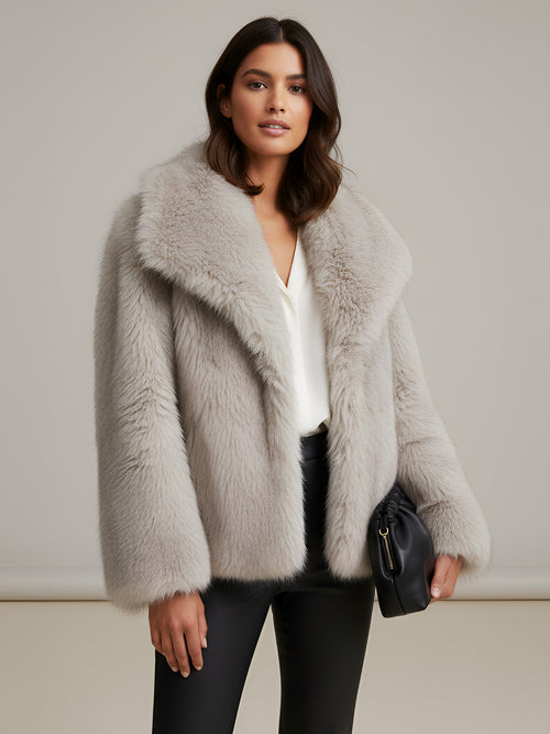 Nira-Luxe Fur Jacket - Vessita