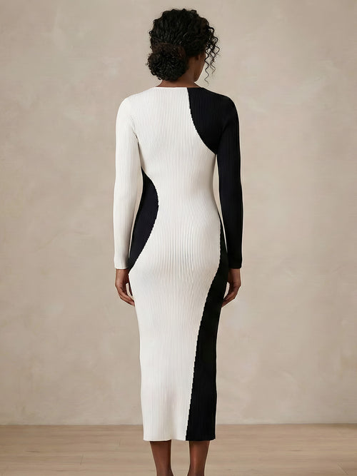Lira–Elegant Striped Dress