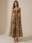 Esme-Animal Midi Dress - Vessita