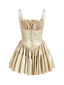 Elena-Satin Corset Dress