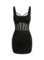 Mila-Mesh Body Dress - Vessita
