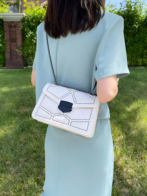 Blair-Geo Studs Bag - Vessita