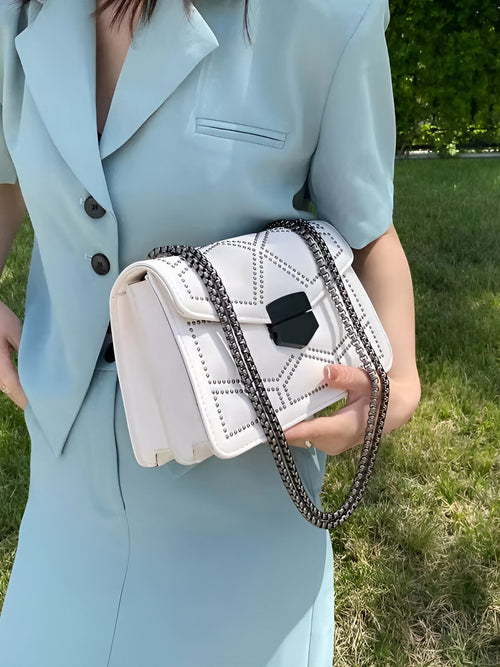 Blair-Geo Studs Bag - Vessita