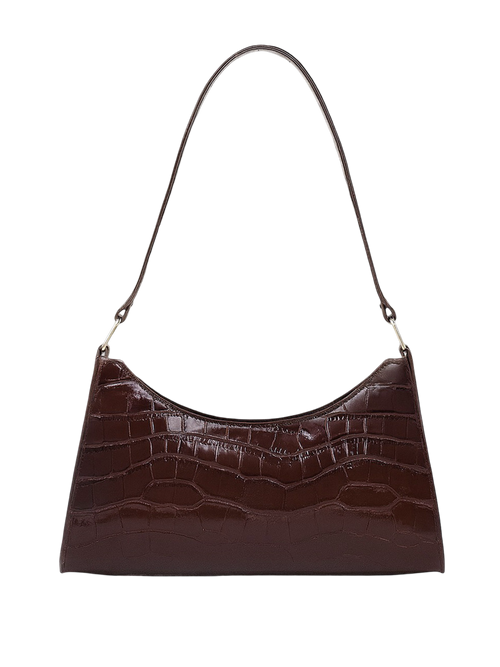 Nora-Glossy Croc Bag