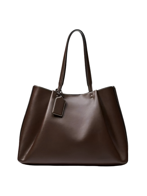 Iris-Leather Tote