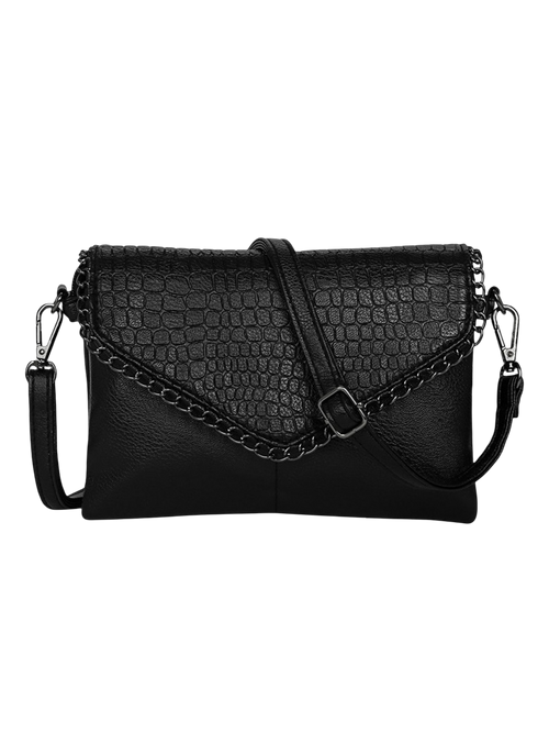 Vivian-Black Edge Bag - Vessita