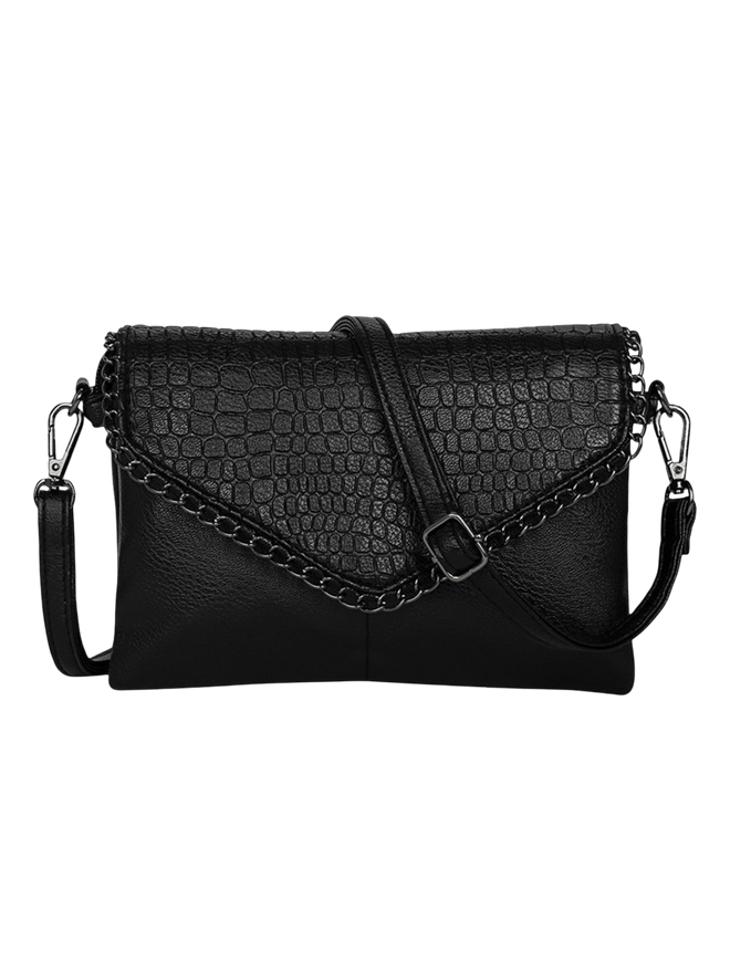Vivian-Black Edge Bag - Vessita
