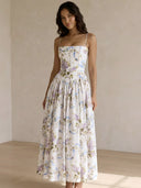 Isolde-Floral Midi Dress - Vessita