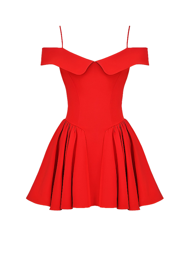Talia-Off Shoulder Mini