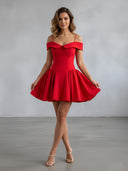 Talia-Off Shoulder Mini