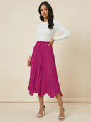 Selia–Flow Pleat Skirt - Vessita
