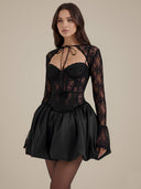 Vera-Lace Puff Dress - Vessita