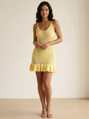 Roxana-Knit Ruffle Mini