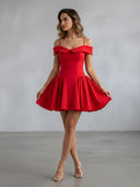 Talia-Off Shoulder Mini