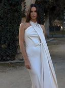 Lana-Cape Gown