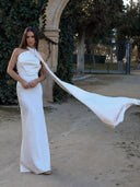 Lana-Cape Gown