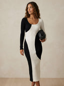 Lira–Elegant Striped Dress