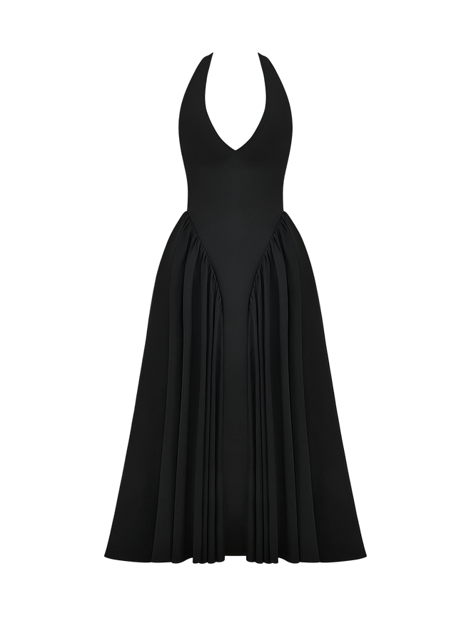 Noelia-Halter Midi Dress