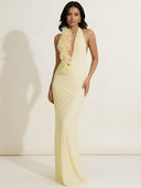 Dahlia-Flare Detail Gown