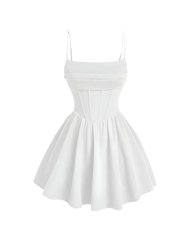 Noura-Corset Mini Dress - Vessita