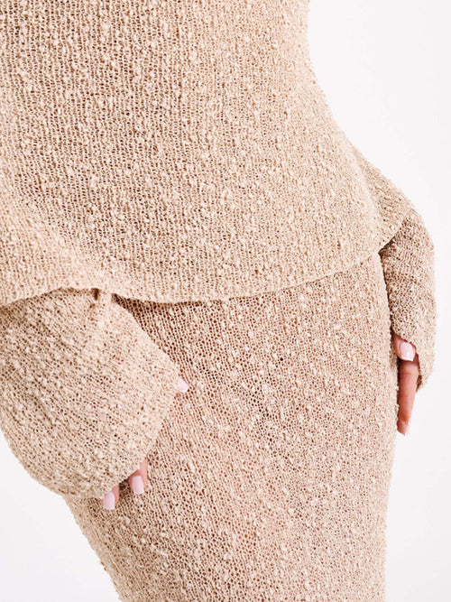 Cleo-Sheer Knit Dress