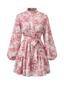 Renée-Vintage Print Dress - Vessita