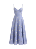 Tira-Floral Bustier Dress