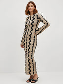 Raya–Wave Sculpt Dress - Vessita