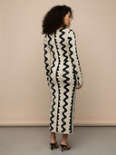 Zara–Wave Knit Dress - Vessita