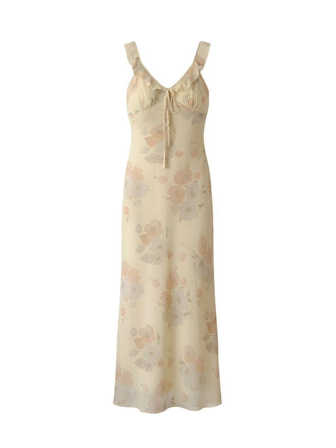 Vela-Floral Mesh Gown