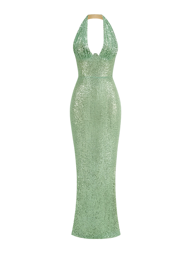 Esme-Deep V Gown