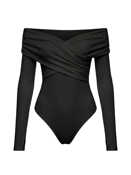 Mirel–Off-Shoulder Bodysuit - Vessita