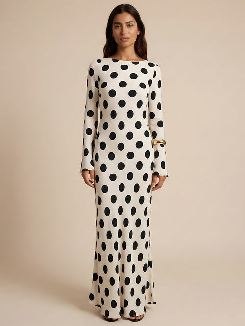 Lina-Polka Dot Midi