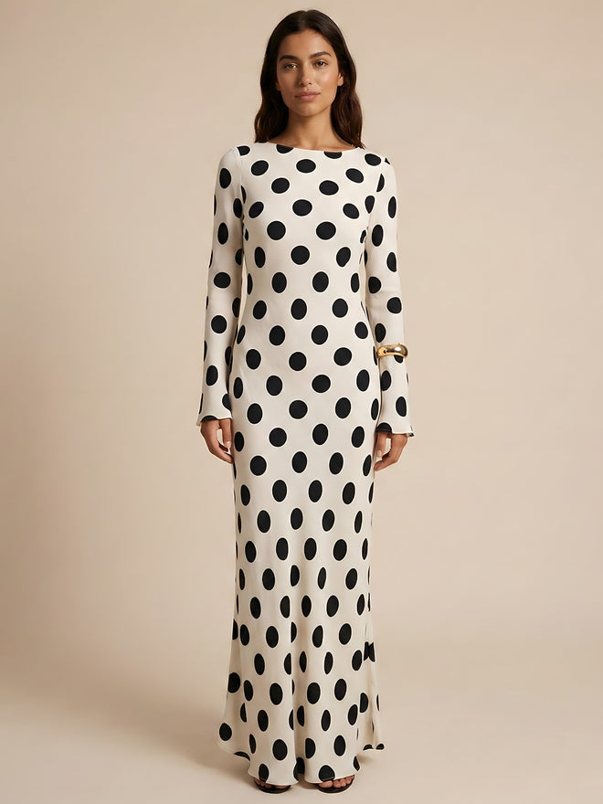 Lina-Polka Dot Midi