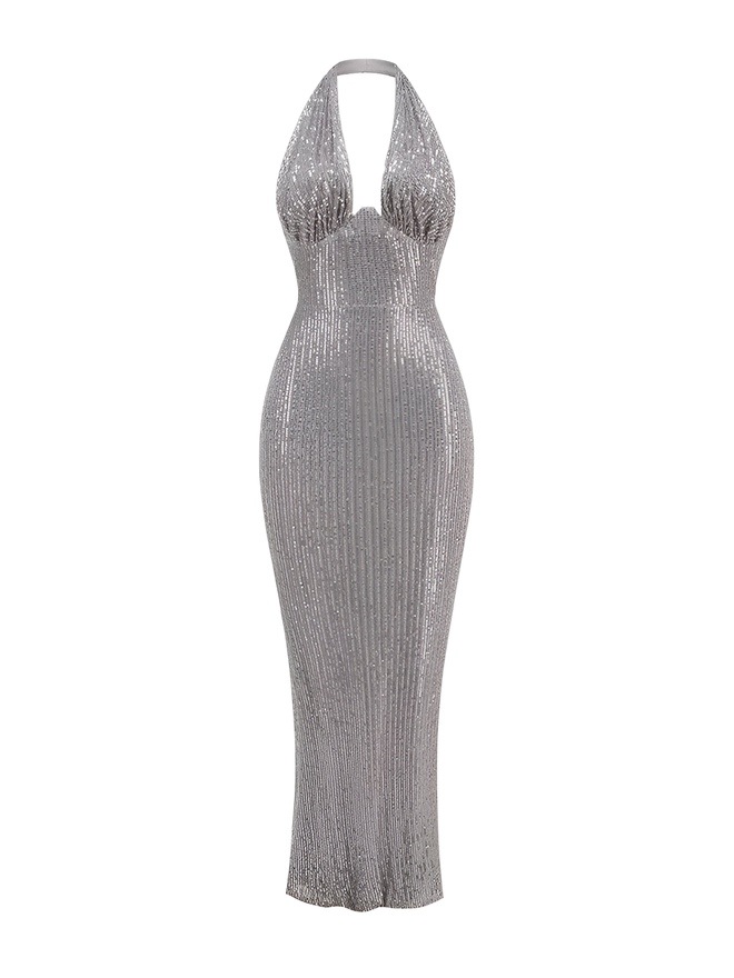 Esme-Deep V Gown