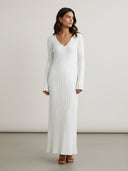 Lavi-Textured Long Dress - Vessita