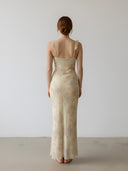 Vela-Floral Mesh Gown