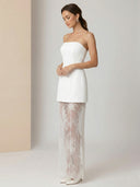 Ziora-Lace Overlay Dress