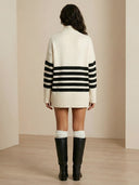 Lora–Striped Cozy Pullover - Vessita