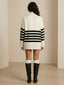 Lora–Striped Cozy Pullover - Vessita