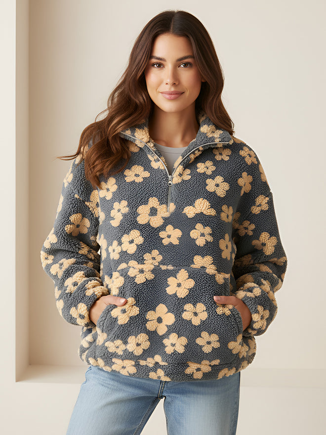 Lina-Floral Fleece