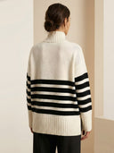 Lora–Striped Cozy Pullover - Vessita